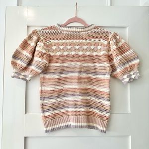 Knit Striped Sweater in Neutral Tones!
